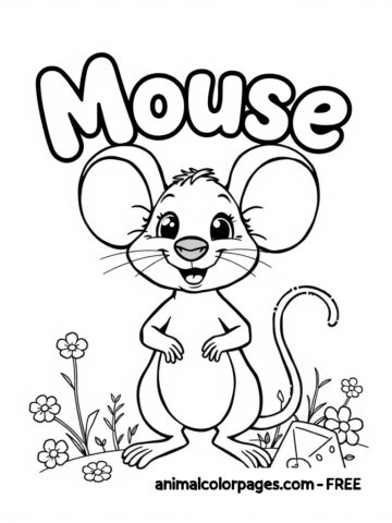 #Mouse Coloring page