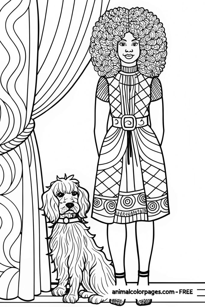 Black Girl Coloring Pages with preview of the images that are included in the post!