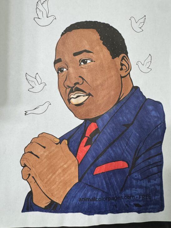 MLK Coloring Pages PDF Free