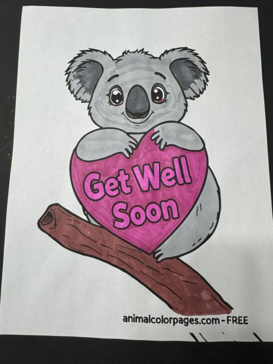 Get Well Soon Coloring Pages Free